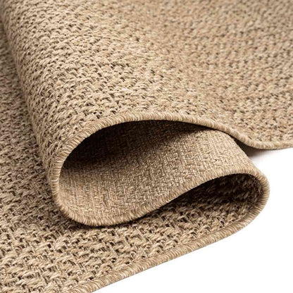 Tappeto ZIZUR 120x120 cm Aspetto Iuta per Interni ed Esterni