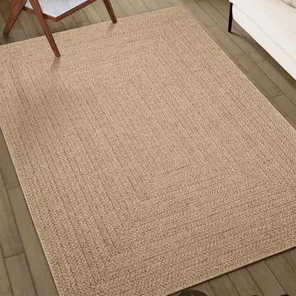 Tappeto ZIZUR 240x240 cm Aspetto Iuta per Interni ed Esterni