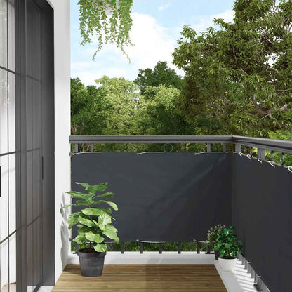 Paravento da Balcone Antracite 400x75 cm in PVC