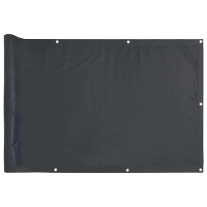Paravento da Balcone Antracite 600x75 cm in PVC