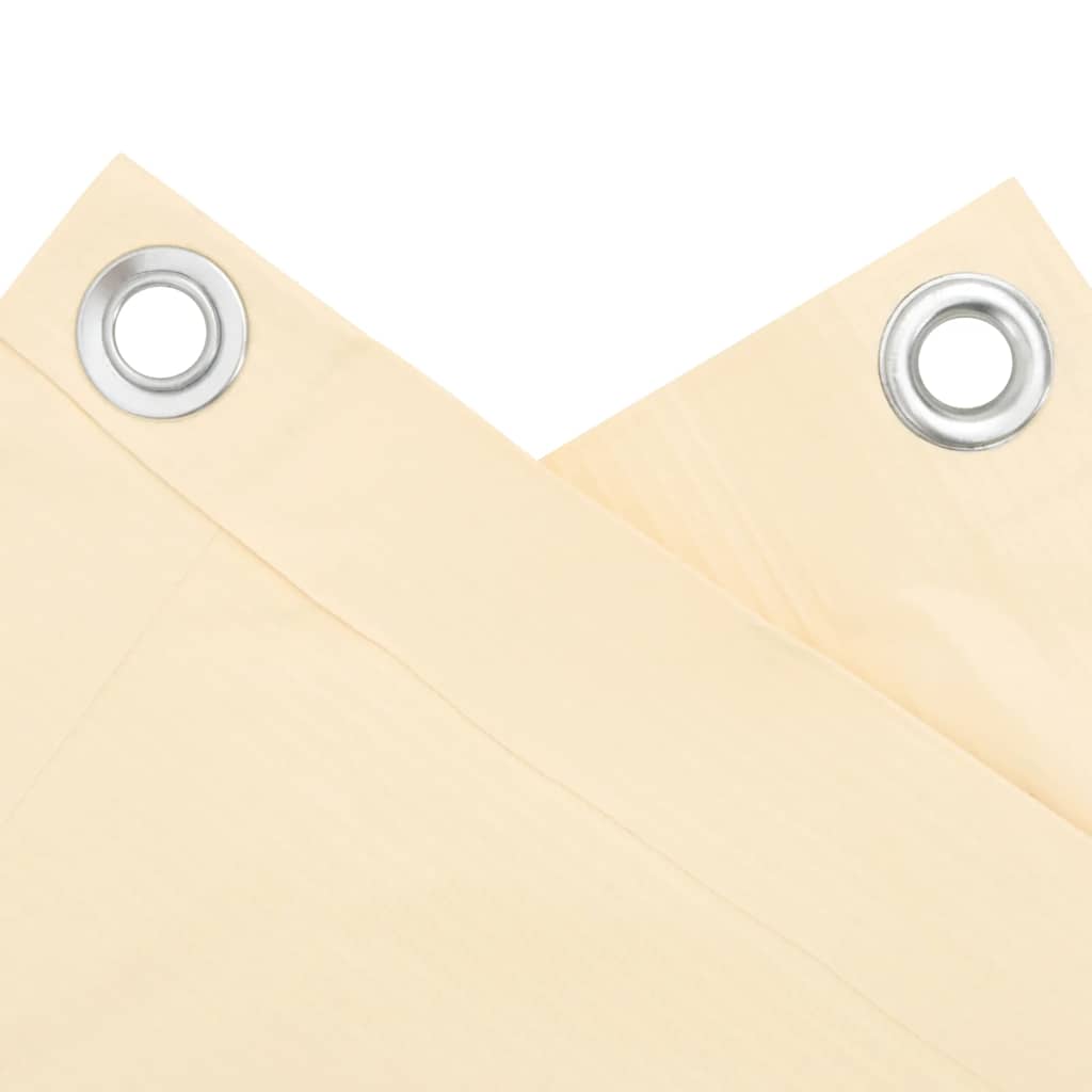 Paravento da Balcone Crema 300x75 cm in PVC