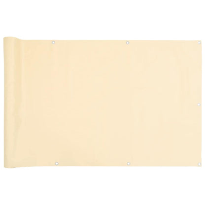 Paravento da Balcone Crema 400x75 cm in PVC
