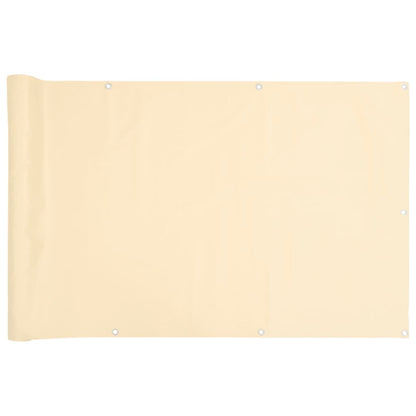 Paravento da Balcone Crema 500x75 cm in PVC