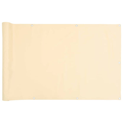 Paravento da Balcone Crema 600x75 cm in PVC