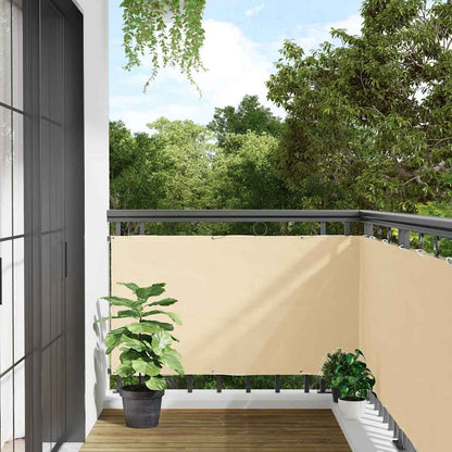 Paravento da Balcone Crema 600x75 cm in PVC