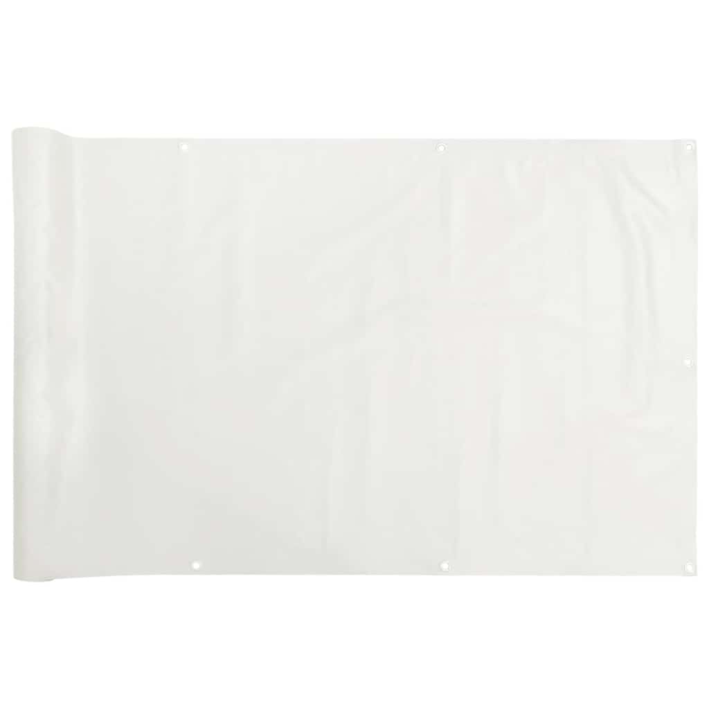 Paravento da Balcone Bianco 400x75 cm in PVC