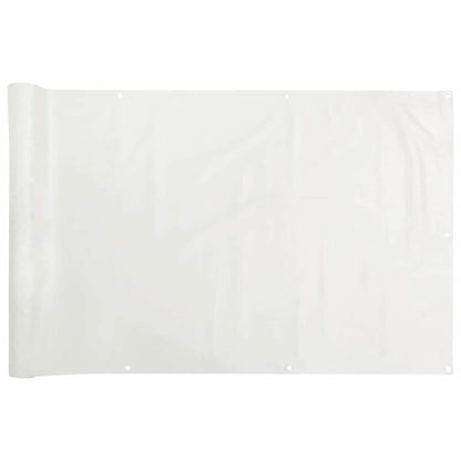 Paravento da Balcone Bianco 500x75 cm in PVC