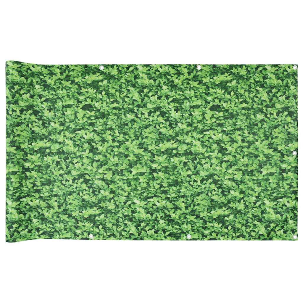 Paravento da Balcone con Aspetto Pianta Verde 300x75 cm PVC