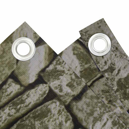 Paravento da Balcone con Aspetto Pietra 500x75 cm PVC