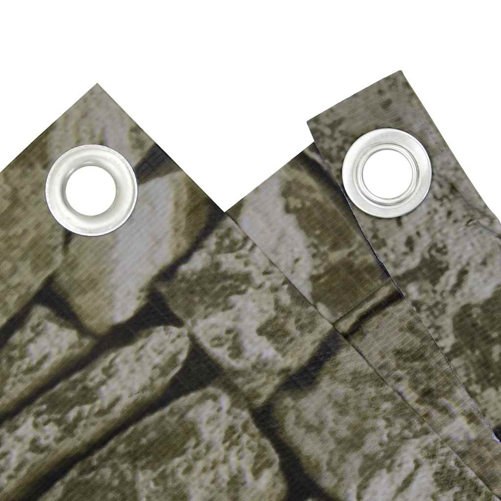 Paravento da Balcone con Aspetto Pietra 600x75 cm PVC