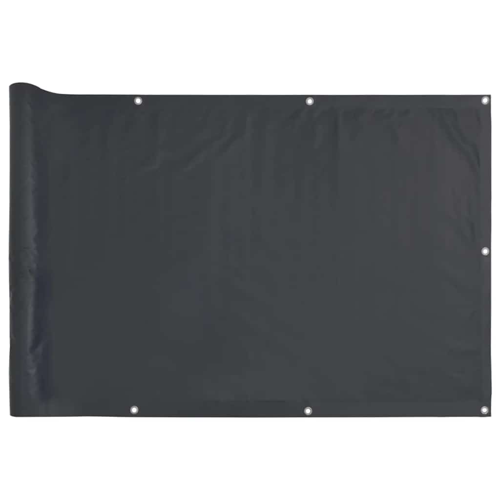 Paravento da Balcone Antracite 400x90 cm in PVC