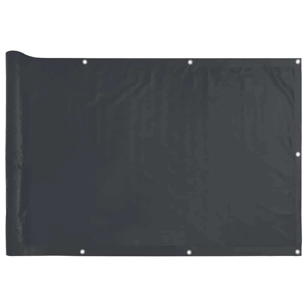 Paravento da Balcone Antracite 600x90 cm in PVC