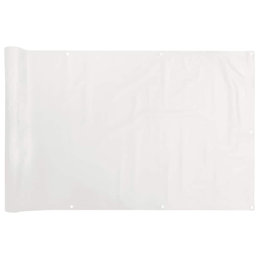 Paravento da Balcone Bianco 300x90 cm in PVC