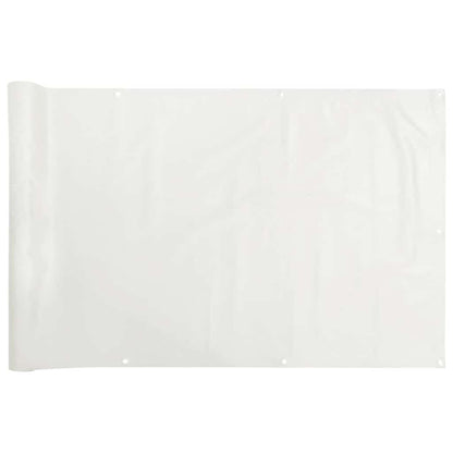 Paravento da Balcone Bianco 400x90 cm in PVC