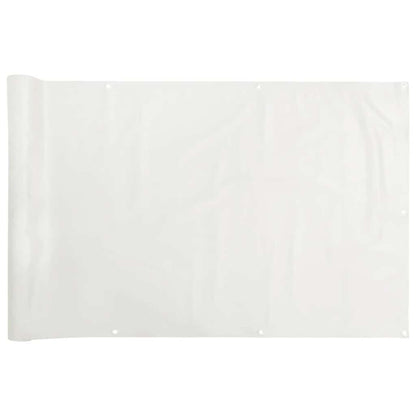Paravento da Balcone Bianco 600x90 cm in PVC