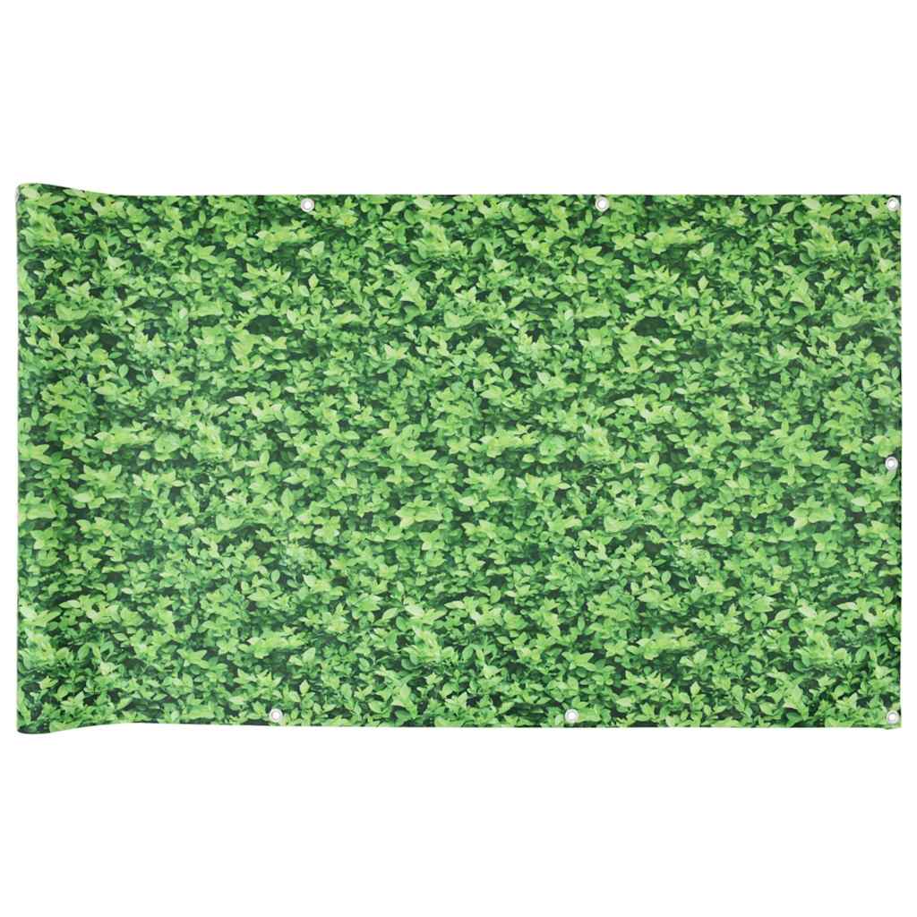 Paravento da Balcone con Aspetto Pianta Verde 300x90 cm PVC