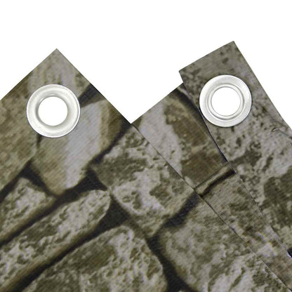 Paravento da Balcone con Aspetto Pietra 300x90 cm PVC
