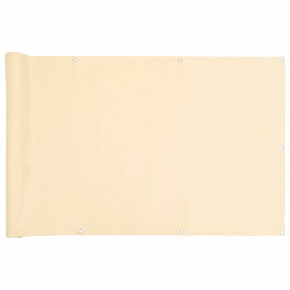Paravento da Balcone Crema 500x120 cm in PVC