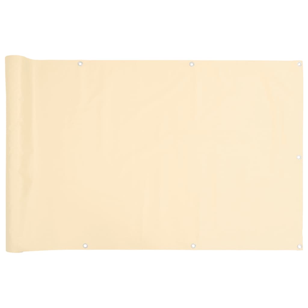 Paravento da Balcone Crema 700x120 cm in PVC