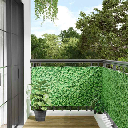 Paravento da Balcone con Aspetto Pianta Verde 700x120 cm PVC