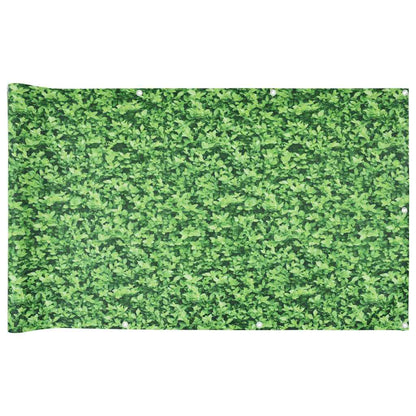 Paravento da Balcone con Aspetto Pianta Verde 1000x120 cm PVC