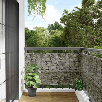 Paravento da Balcone con Aspetto Pietra 800x120 cm PVC
