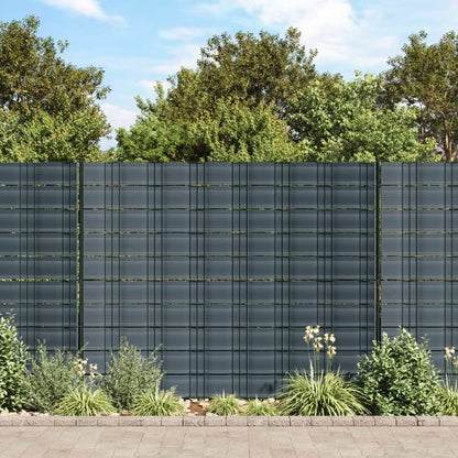 Schermi Privacy da Giardino 10 pz Nero 252,5x19 cm PVC
