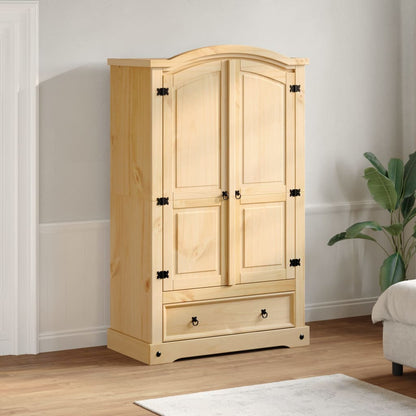 Armadio "Corona" 101x52x170 cm Legno Massello di Pino
