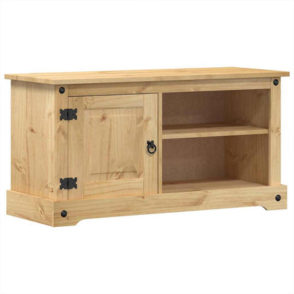 Mobile Porta TV Corona 100x40x52 cm in Legno Massello di Pino