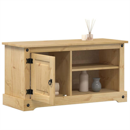 Mobile Porta TV Corona 100x40x52 cm in Legno Massello di Pino