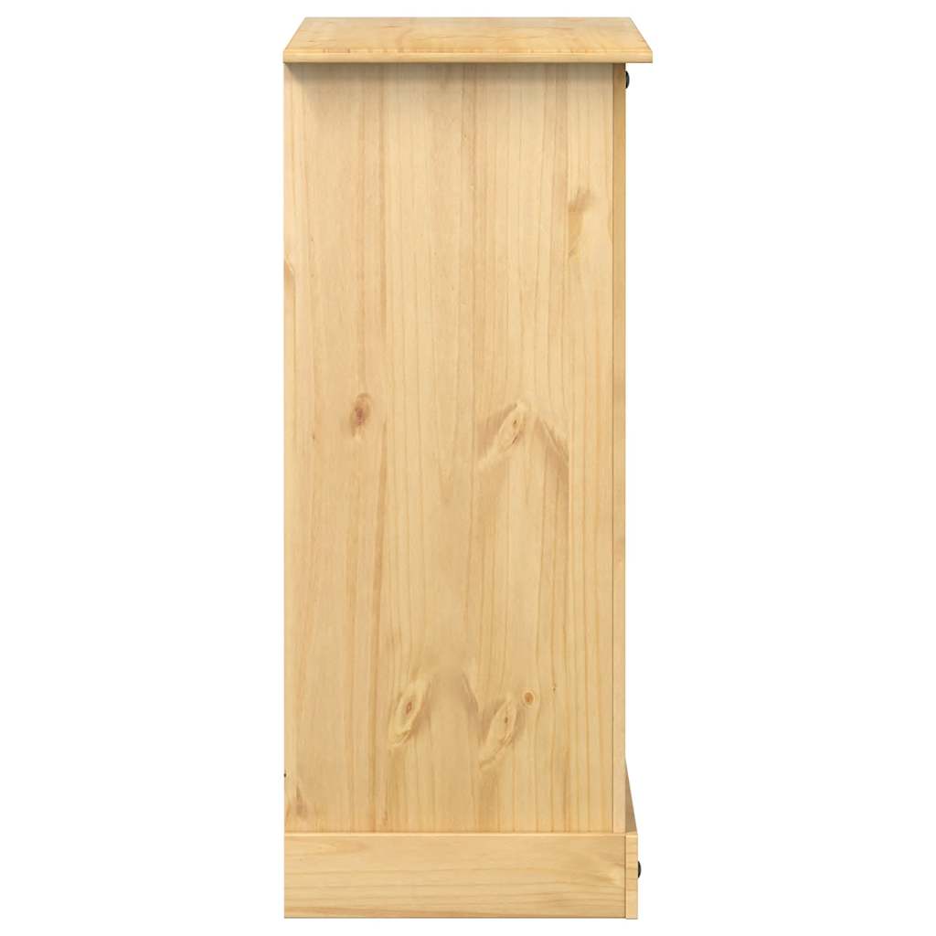 Cassettiera Corona 92x48x114 cm in Legno Massello di Pino