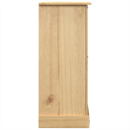 Cassettiera Corona 92x48x114 cm in Legno Massello di Pino