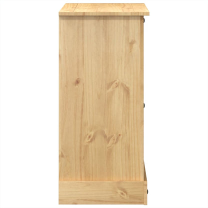 Cassettiera Corona 110x43x91 cm in Legno Massello di Pino
