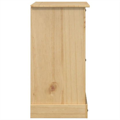 Cassettiera Corona 112x48x91 cm in Legno Massello di Pino