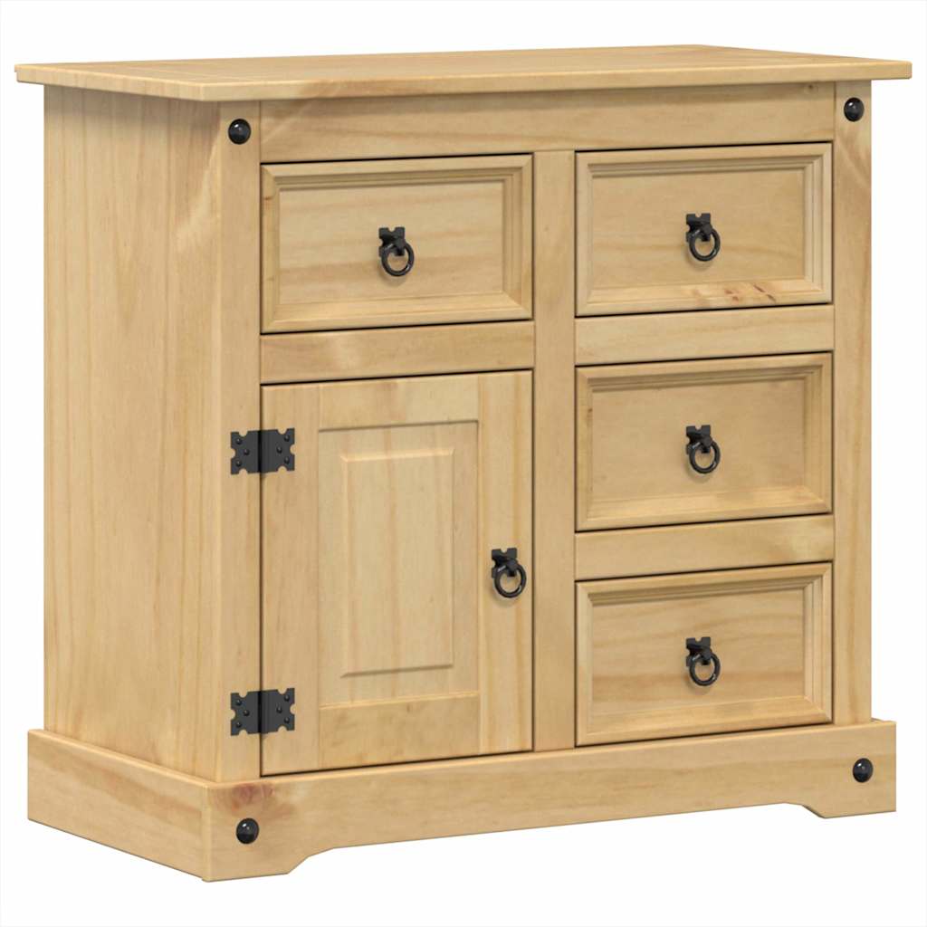 Credenza Corona 87x40x76 cm in Legno Massello di Pino
