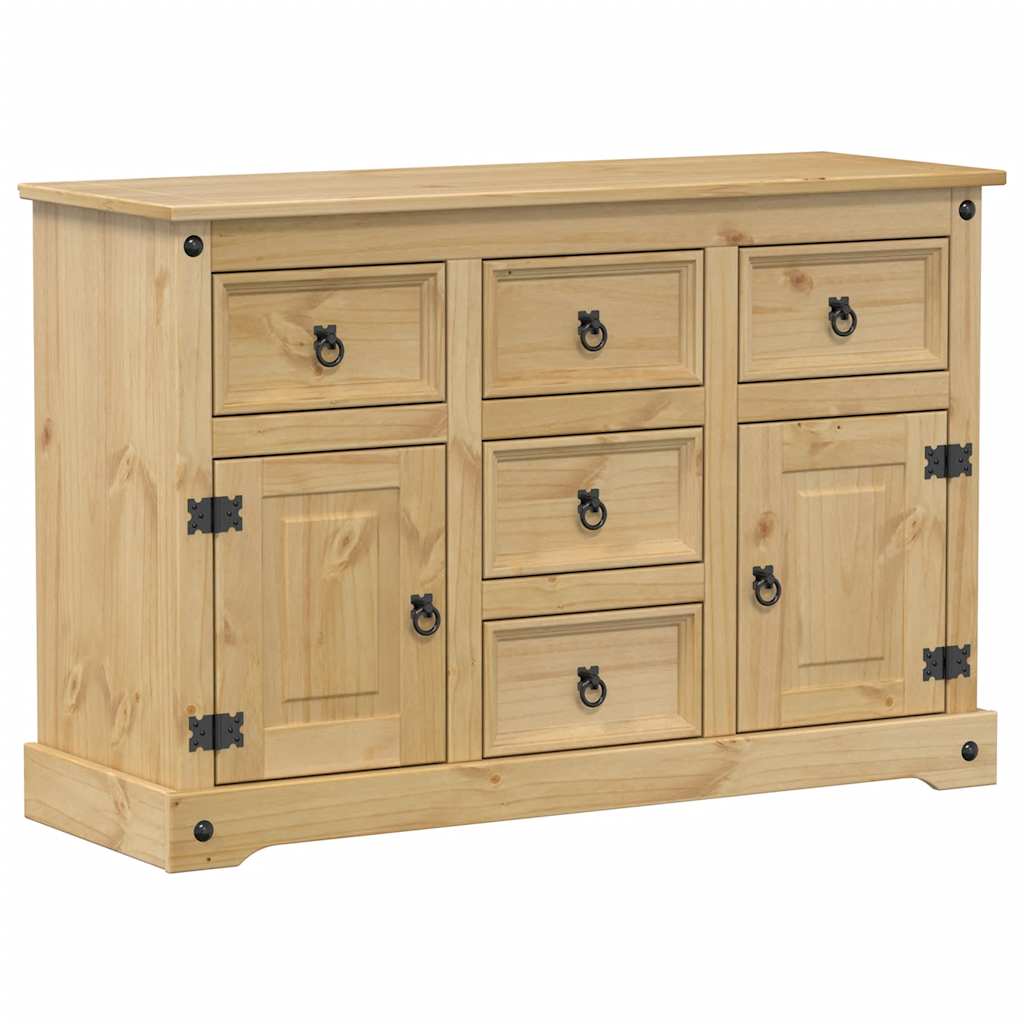 Credenza Corona 112x40x75 cm in Legno Massello di Pino