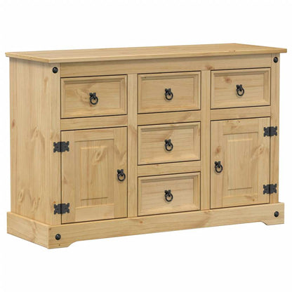 Credenza Corona 112x40x75 cm in Legno Massello di Pino
