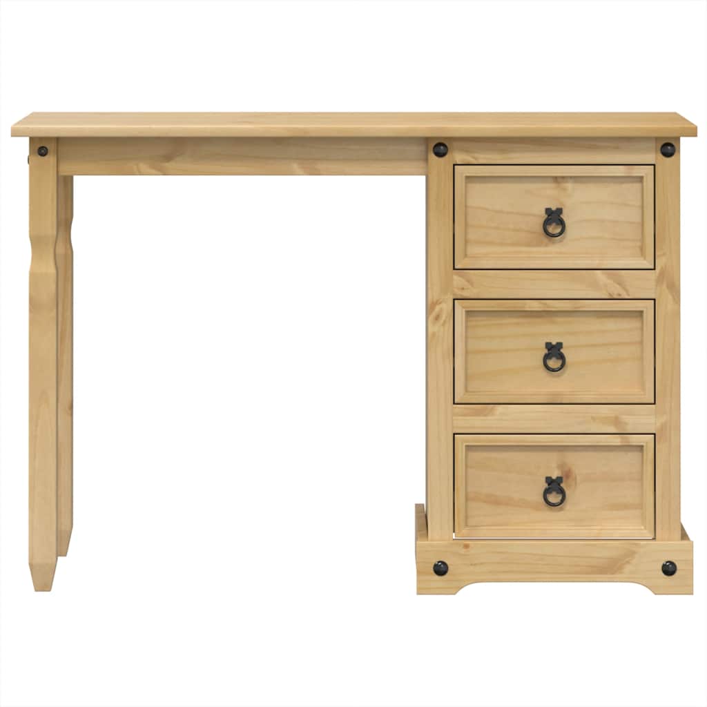 Toeletta Corona 110x47x75 cm in Legno Massello di Pino