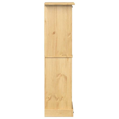 Portabottiglie Vino Corona 56x35x134,5cm Legno Massello di Pino