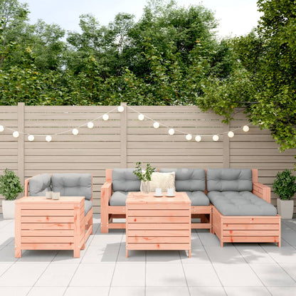 Set Divani da Giardino 7 pz in Legno Massello Abete Douglas