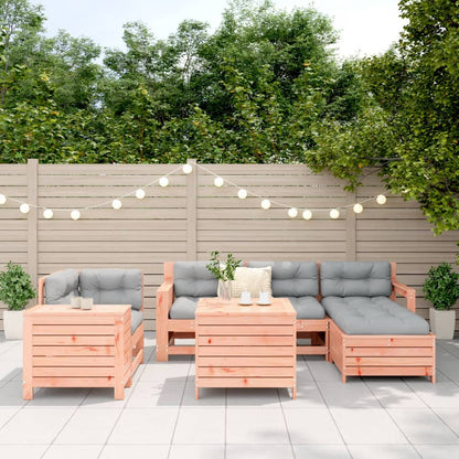 Set Divani da Giardino 7 pz in Legno Massello Abete Douglas