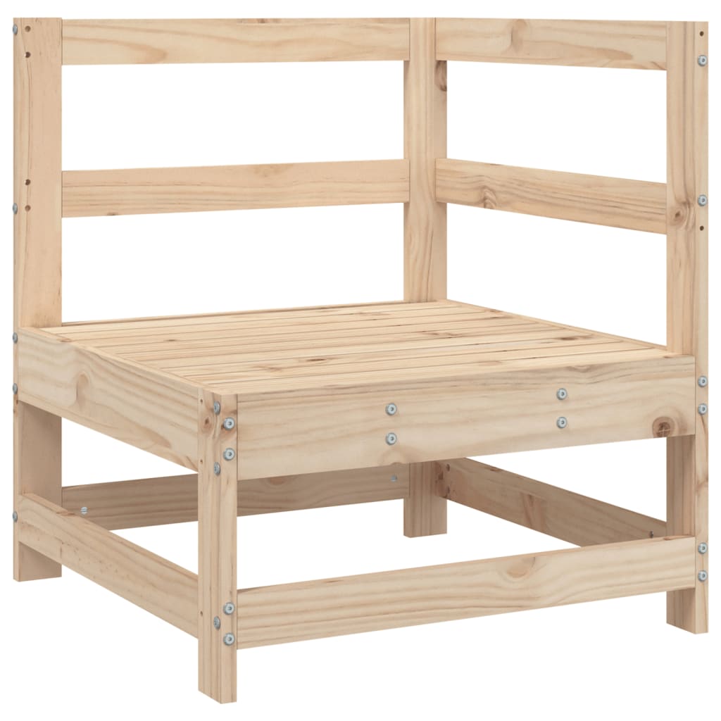 Set Divani da Giardino 7 pz in Legno Massello di Pino