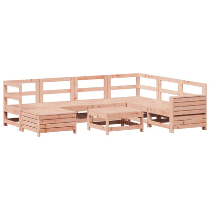 Set Divani da Giardino 8 pz in Legno Massello Abete Douglas