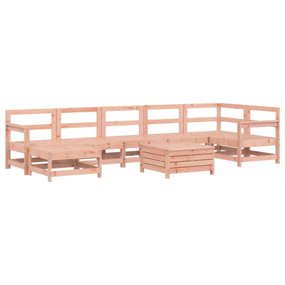 Set Divani da Giardino 8 pz in Legno Massello Abete Douglas