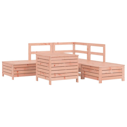 Set Divani da Giardino 6 pz in Legno Massello Abete Douglas