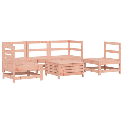 Set Divani da Giardino 6 pz in Legno Massello Abete Douglas