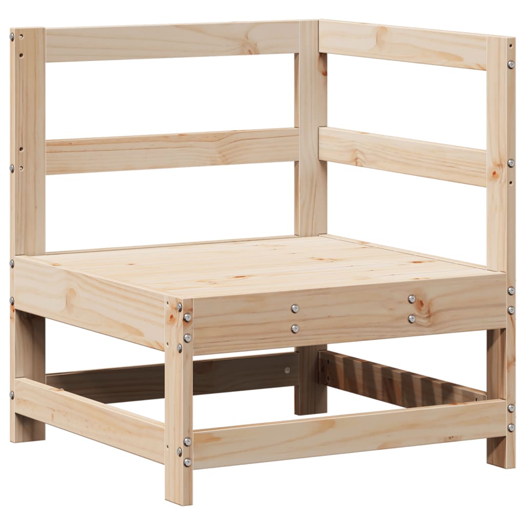 Set Divani da Giardino 3 pz in Legno Massello di Pino