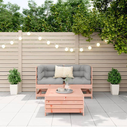 Set Divani da Giardino 3 pz in Legno Massello Abete Douglas