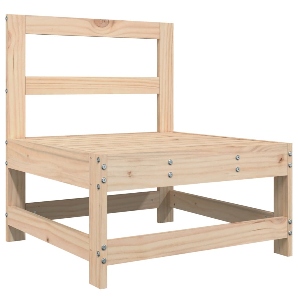 Set Divani da Giardino 4 pz in Legno Massello di Pino
