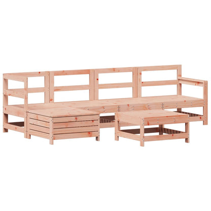 Set Divani da Giardino 6 pz in Legno Massello Abete Douglas